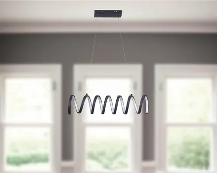 Black Metal LED Chandelier