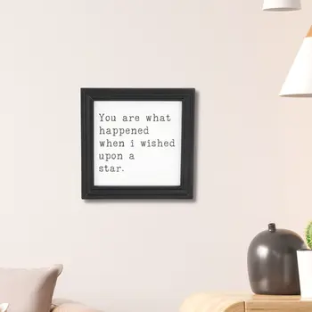 When I wished Upon A Star Black Framed Print Wall Art