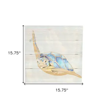 Sea Turtle Wooden Plank Unframed Wall Art