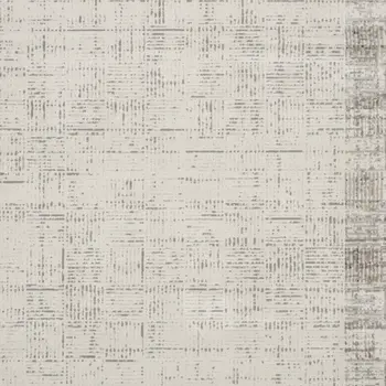 8' X 11' Ivory and Gray Abstract Area Rug