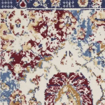 8' X 10' Blue Abstract Power Loom Area Rug