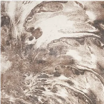 4' X 6' Tan Abstract Power Loom Area Rug