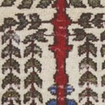 8' Teal Ivory And Gray Floral Medallion Runner Rug