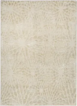 4' X 6' Ivory Abstract Area Rug