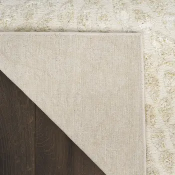 4' X 6' Ivory Abstract Area Rug
