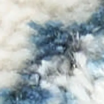 5' X 7' Blue Abstract Area Rug