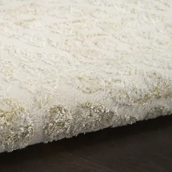 5' X 7' Ivory Abstract Area Rug