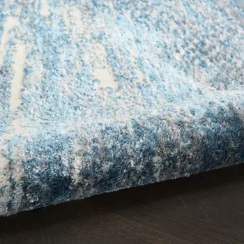 8' X 10' Blue Abstract Area Rug