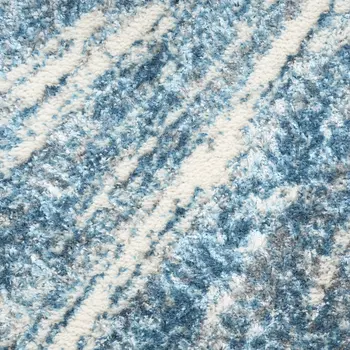 8' X 10' Blue Abstract Area Rug