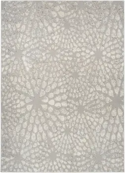 8' X 10' Gray Abstract Area Rug