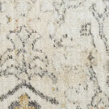 8' X 10' Gray Abstract Area Rug