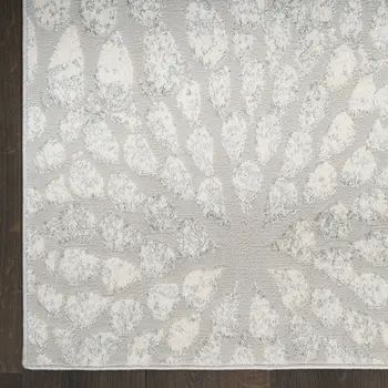 8' X 10' Gray Abstract Area Rug