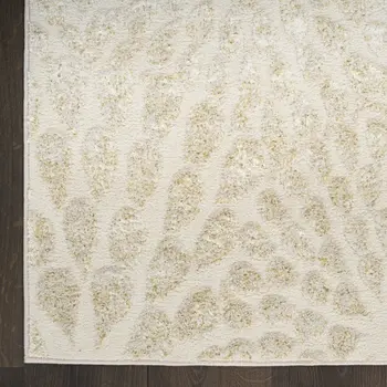 8' X 10' Ivory Abstract Area Rug