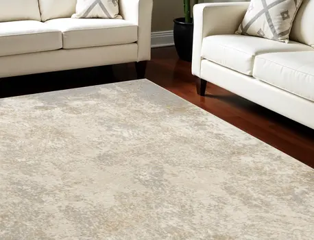 8' X 10' Gray Abstract Area Rug