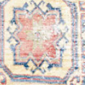 4' X 6' Gray Floral Power Loom Distressed Area Rug