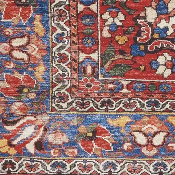 4' X 6' Blue Abstract Power Loom Area Rug