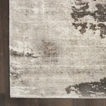 8' X 10' Tan Abstract Power Loom Area Rug