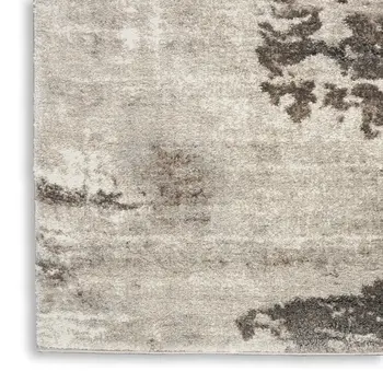 8' X 10' Tan Abstract Power Loom Area Rug