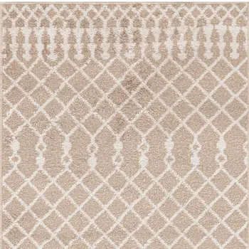4' X 6' Brown Floral Power Loom Distressed Area Rug