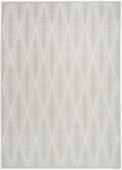 5' X 7' Gray Geometric Area Rug