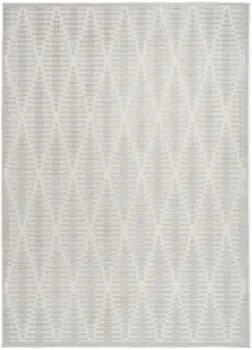 5' X 7' Gray Geometric Area Rug