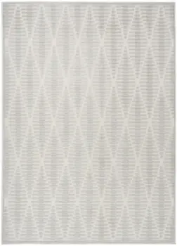 5' X 7' Gray Geometric Area Rug
