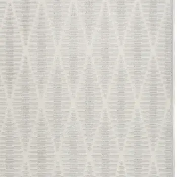 7' X 9' Gray Geometric Area Rug