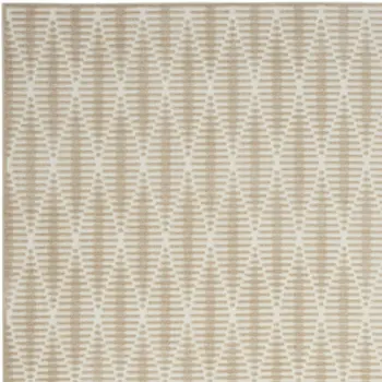 8' X 10' Beige Geometric Area Rug