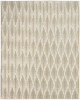 8' X 10' Beige Geometric Area Rug