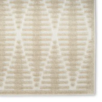 8' X 10' Beige Geometric Area Rug