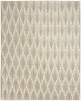 8' X 10' Beige Geometric Area Rug