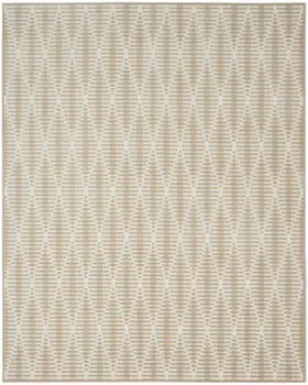 8' X 10' Beige Geometric Area Rug