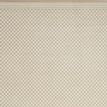 8' X 10' Beige Geometric Area Rug