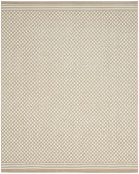 8' X 10' Beige Geometric Area Rug