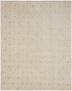 8' X 10' Beige Geometric Area Rug