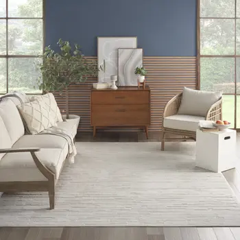 8' X 10' Beige Geometric Area Rug