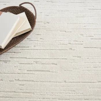 8' X 10' Beige Geometric Area Rug