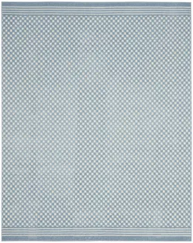 8' X 10' Blue Geometric Area Rug