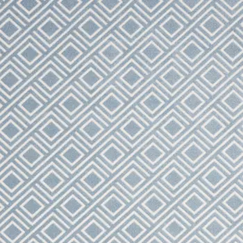 8' X 10' Blue Geometric Area Rug