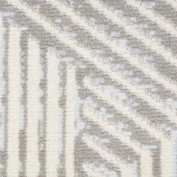 8' X 10' Blue Geometric Area Rug