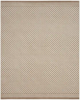 8' X 10' Brown Geometric Area Rug
