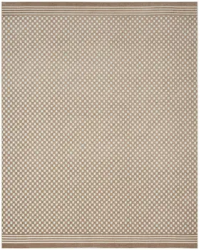 8' X 10' Brown Geometric Area Rug