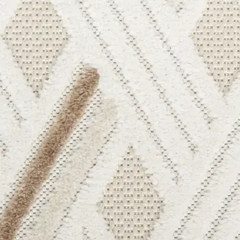 8' X 10' Brown Geometric Area Rug