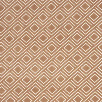 8' X 10' Brown Geometric Area Rug