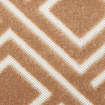8' X 10' Brown Geometric Area Rug