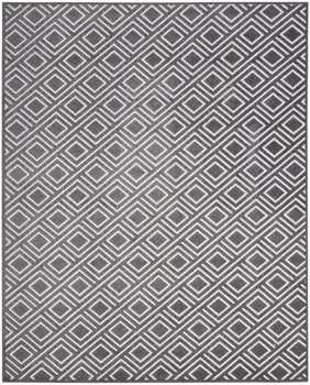 8' X 10' Gray Geometric Area Rug