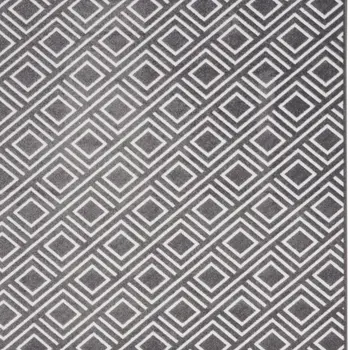 8' X 10' Gray Geometric Area Rug