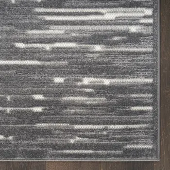 8' X 10' Gray Geometric Area Rug