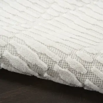 8' X 10' Ivory Geometric Area Rug