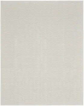 8' X 10' Ivory Geometric Area Rug